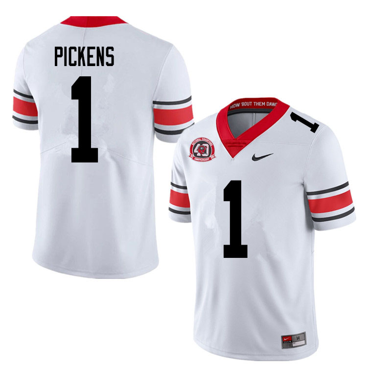 2020 Men #1 George Pickens Georgia Bulldogs 1980 National Champions 40th Anniversary College Footbal - Click Image to Close